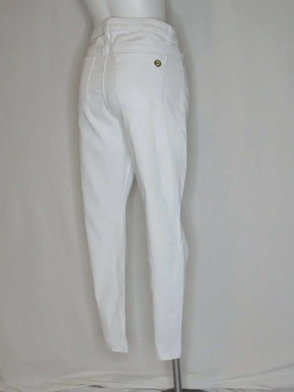 Michael Kors White Denim IZZY SKINNY Jeans 30